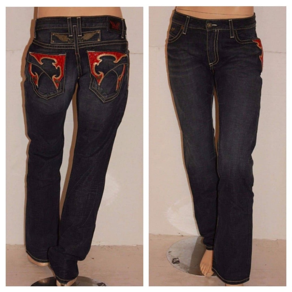 New Men's ROBIN'S JEAN sz 32 OSTRED Straight Jeans - Picture 3 of 8